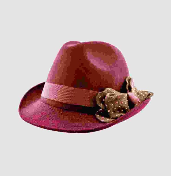 Satin Violet Hat - Image 3