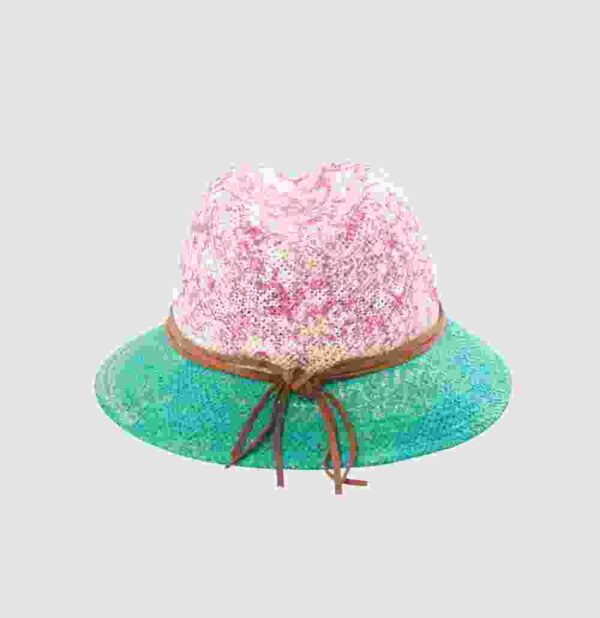 Printed Satin Hat - Image 4