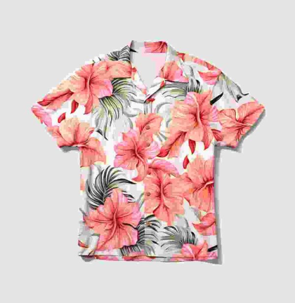 Tropical Leaf Printed Shirt - Image 2
