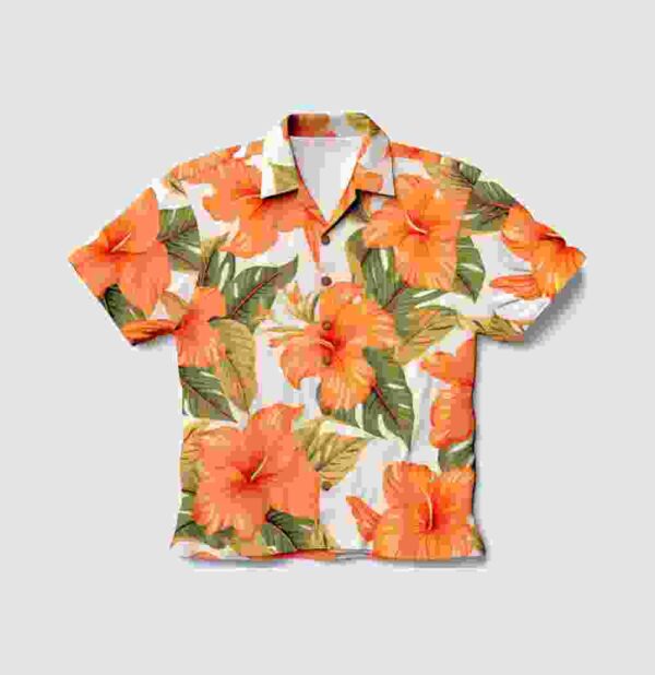 Tropical Leaf Printed Shirt - Image 3