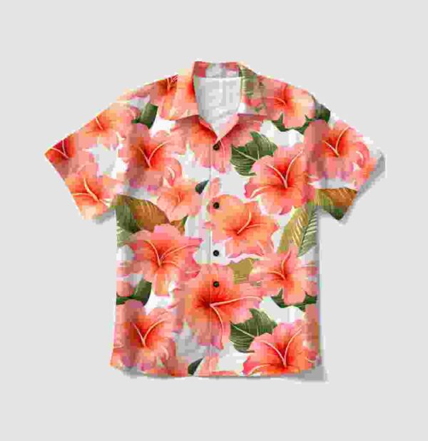 Tropical Leaf Printed Shirt - Image 4
