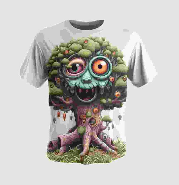 Tree Printed T-Shirt - Image 2