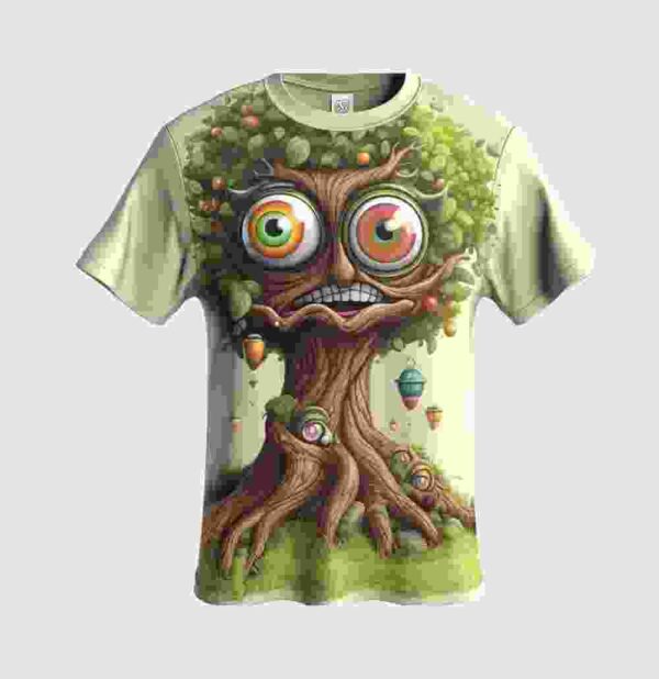 Tree Printed T-Shirt - Image 4