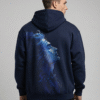 Men Blue Hoodie Shiva