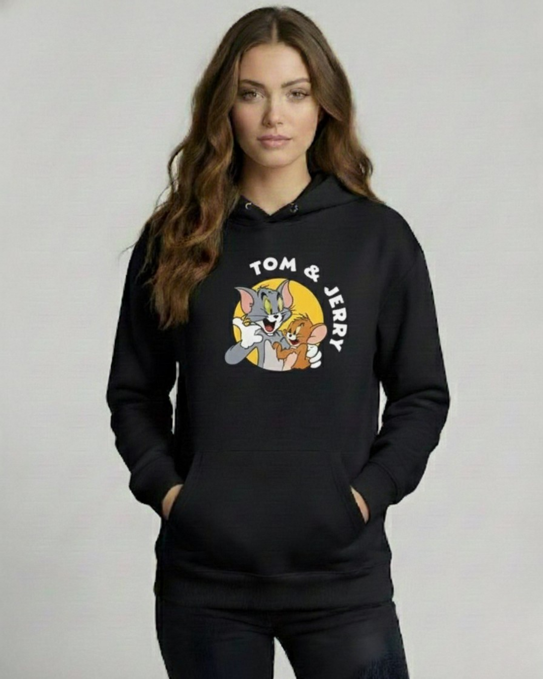Women hoodie tom and jerry