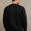 Men Sweatshirt Black Back