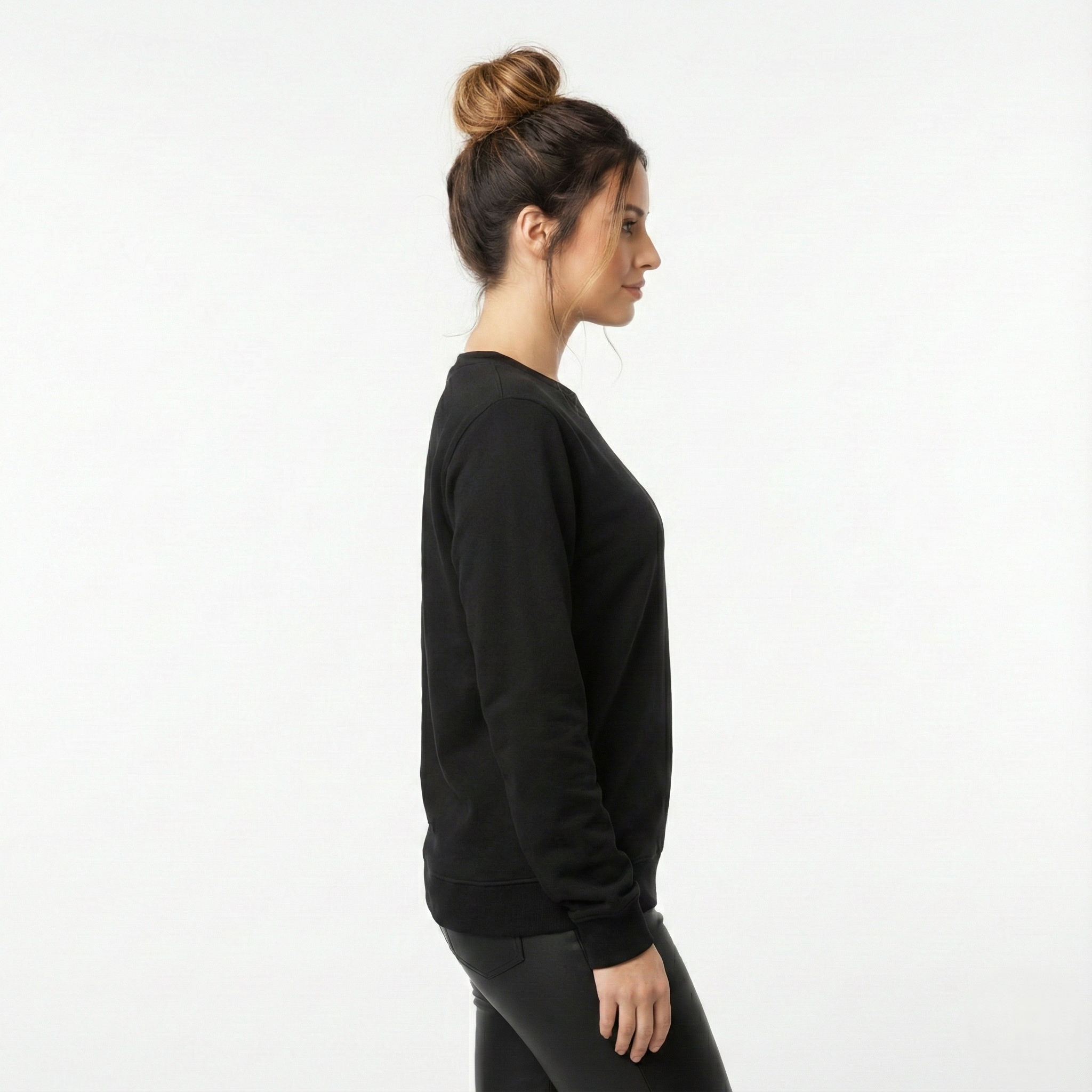 G (SS) 3 Women Sweatshirt Black Right