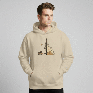 men Hoodie Camp Front