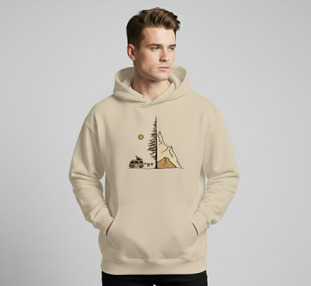 men Hoodie Camp Front