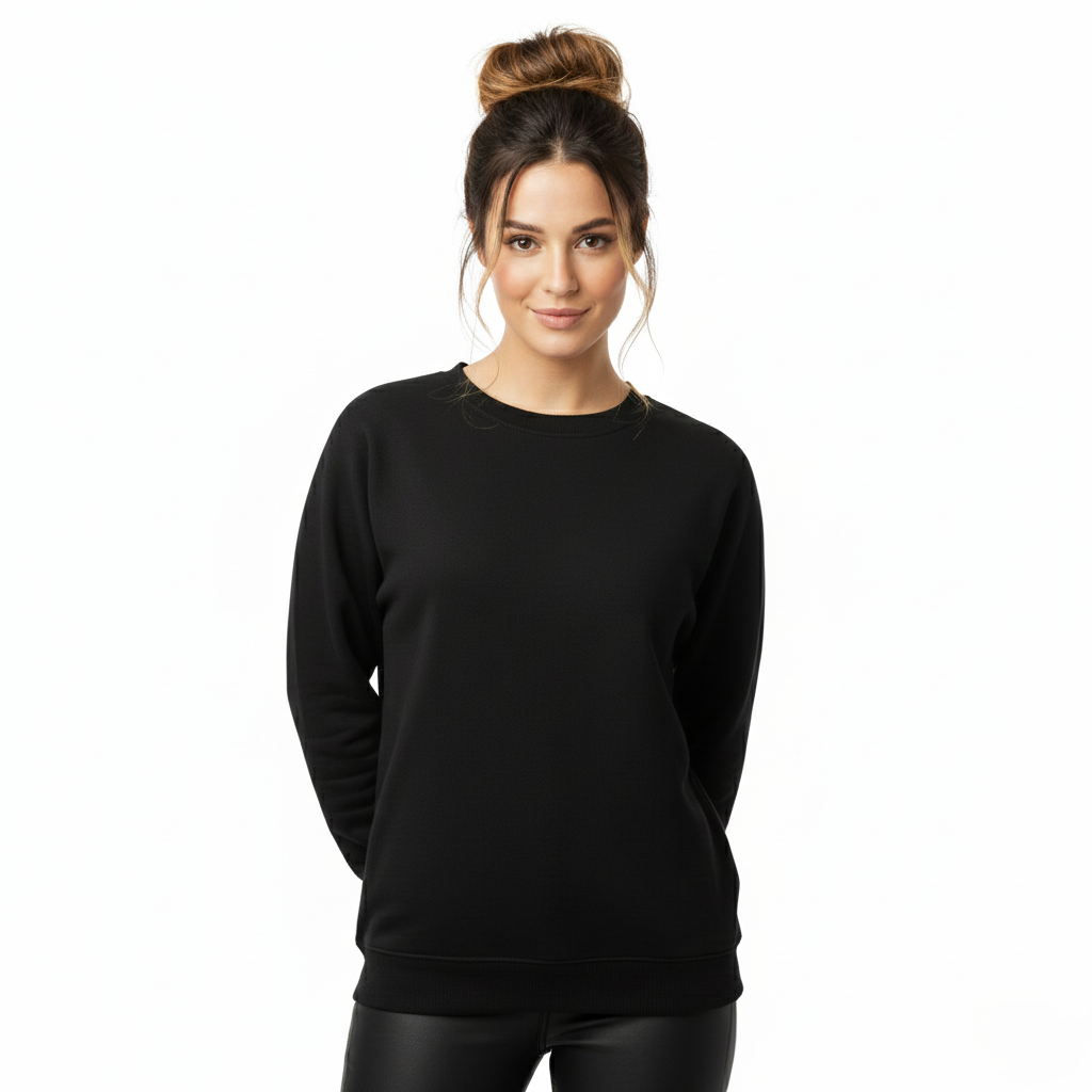 Gemini_Generated_Image_rppi55rppi55rppi Women Black Sweatshirt Front