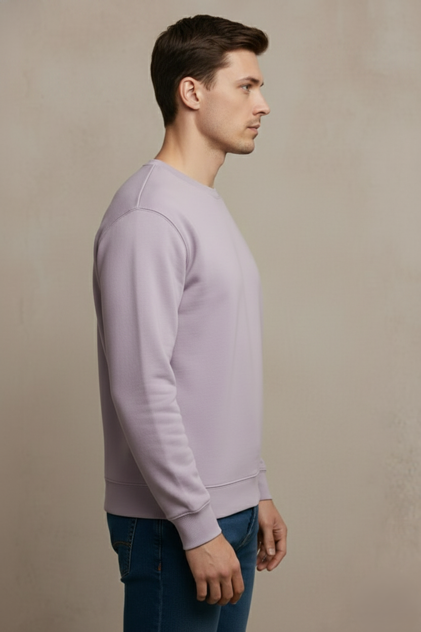 L8 Men Sweatshirt Lilac Front