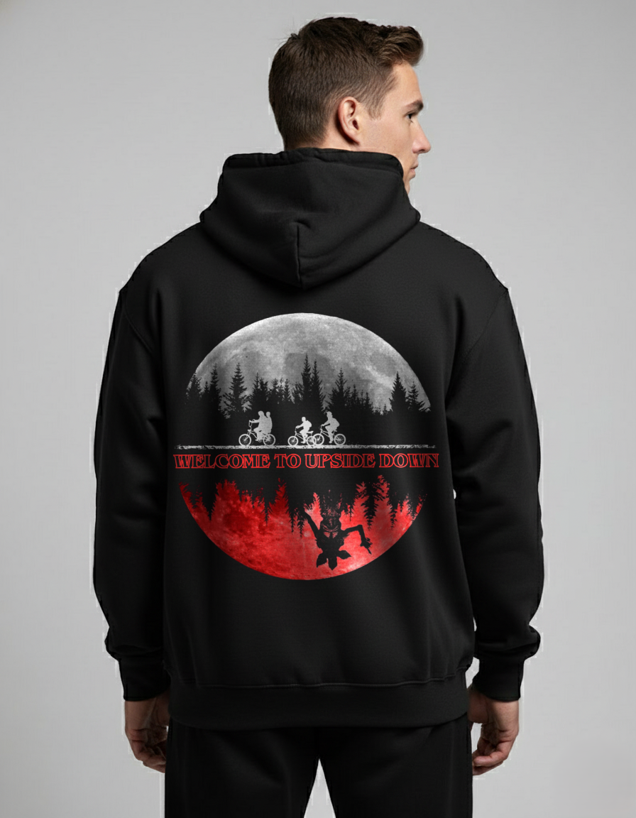 men hoodie stranger things back