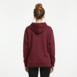 W 6 Women Hoodie Wine Back