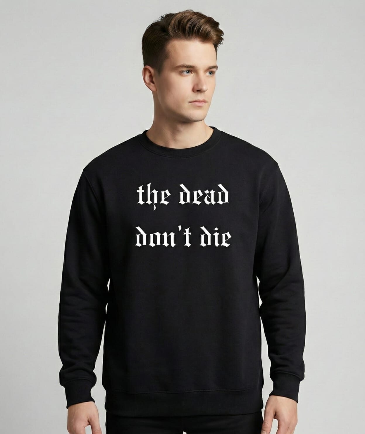 Men Sweatshirt Die Inside Front