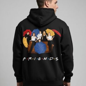 Men Hoodie Friends Back