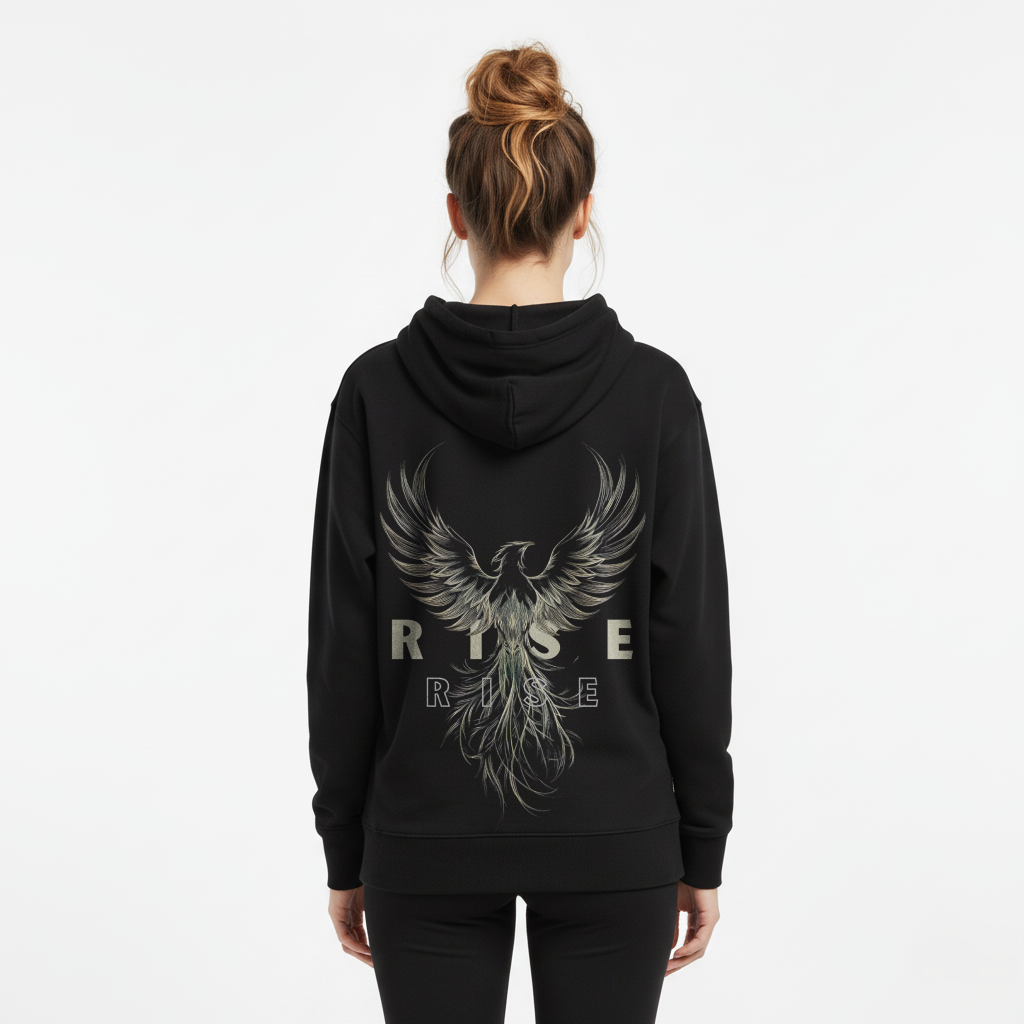 ashes female 2 Women hoodie phoenix back