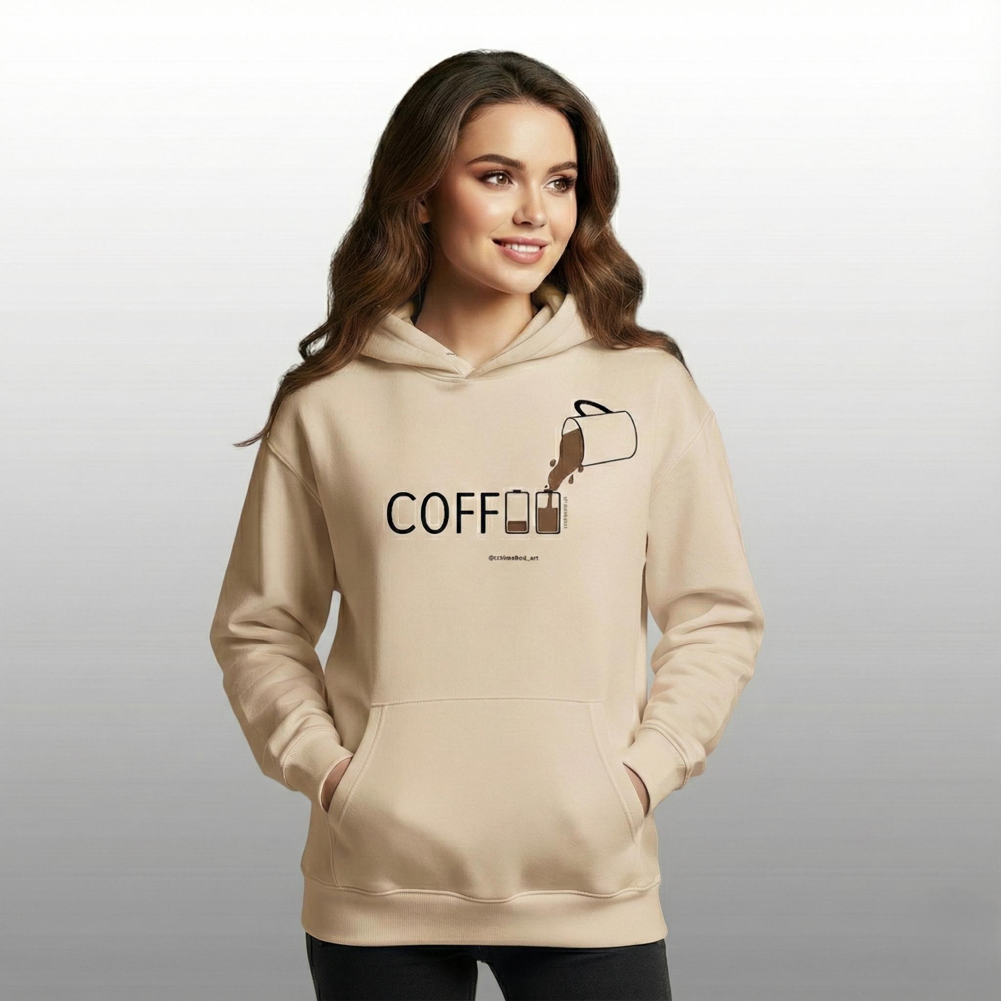 coffee female 2 Coffe Women Hoodie Front