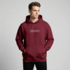 limited eddition M Men hoodie limited edition wine front