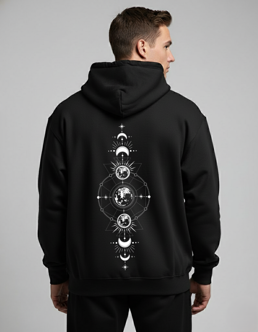 moon 2 Men hoodie evolve back