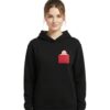 santa f Santa Hoodie women black