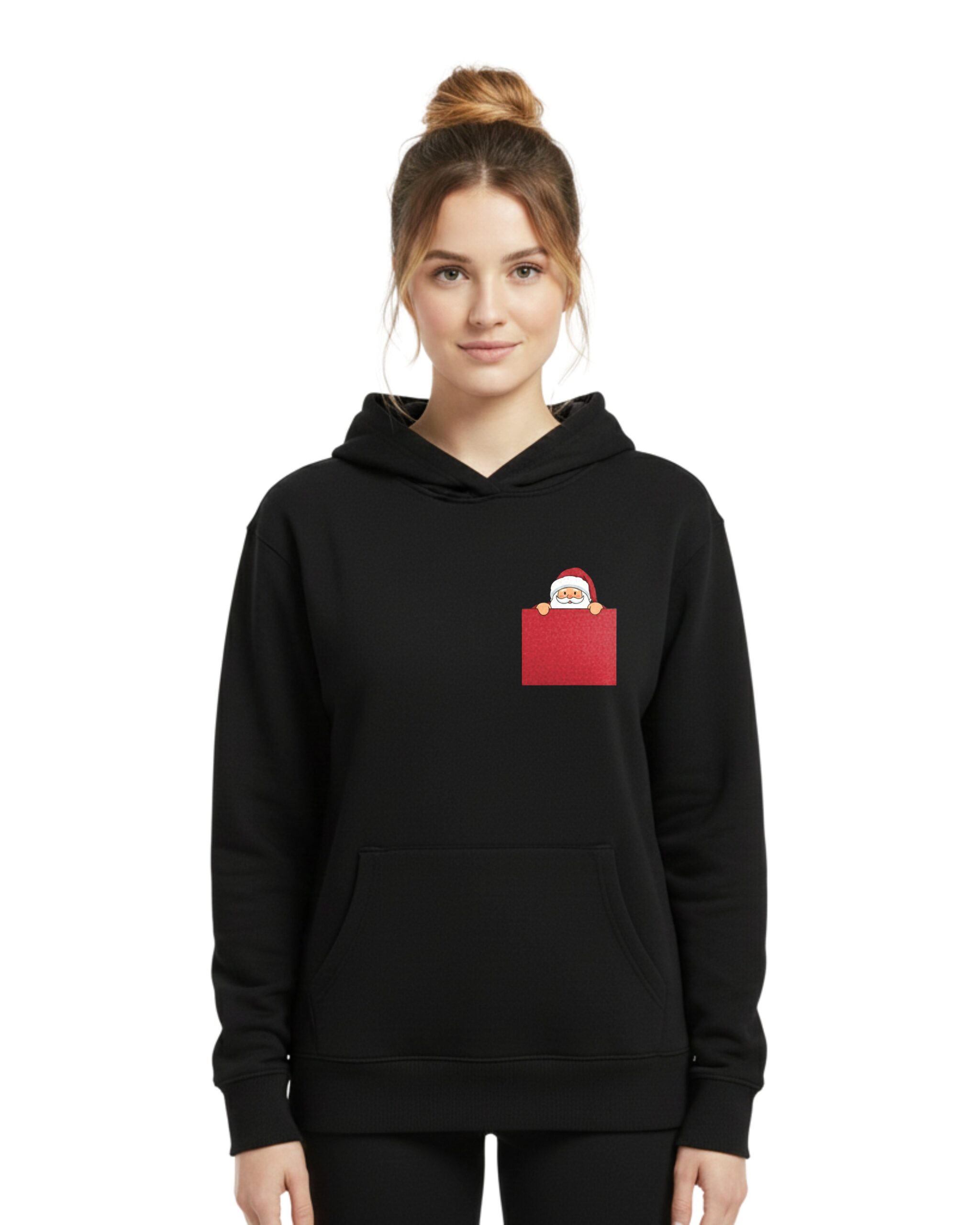 santa f Santa Hoodie women black