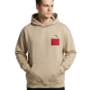 santa male Santa Hoodie Men beige