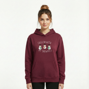 WOMEN HOODIE HOLIDAY SNOWMAN