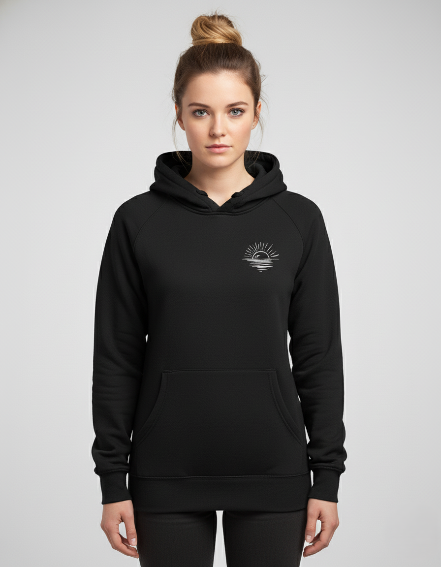 Women Hoodie Mountain Front